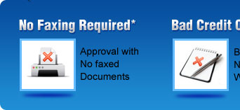 No Faxing Required - Bad Credit OK